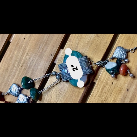 💎COLLAR LARGO DE PIEDRA JADE NATURAL 💎SILVER💎GREEN💎 - Picture 7 of 7